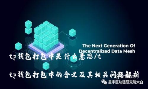 tp钱包打包中是什么意思/t

tp钱包打包中的含义及其相关问题解析